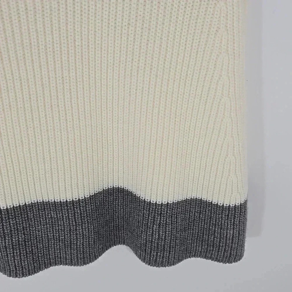 {Thakoon} By Design Nation Ribbed Mocneck Caplet in English Lace/Grey - L/XL - Picture 8 of 10